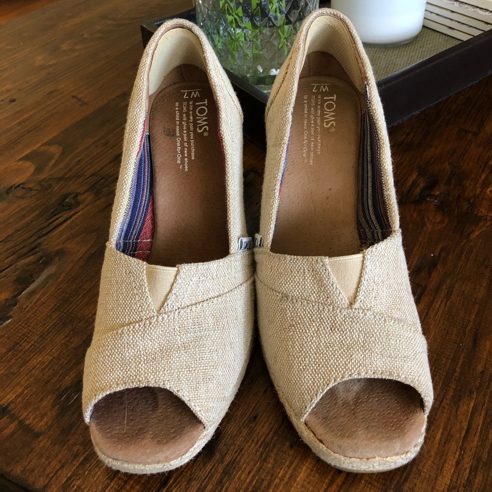 Toms Cork a Wedge